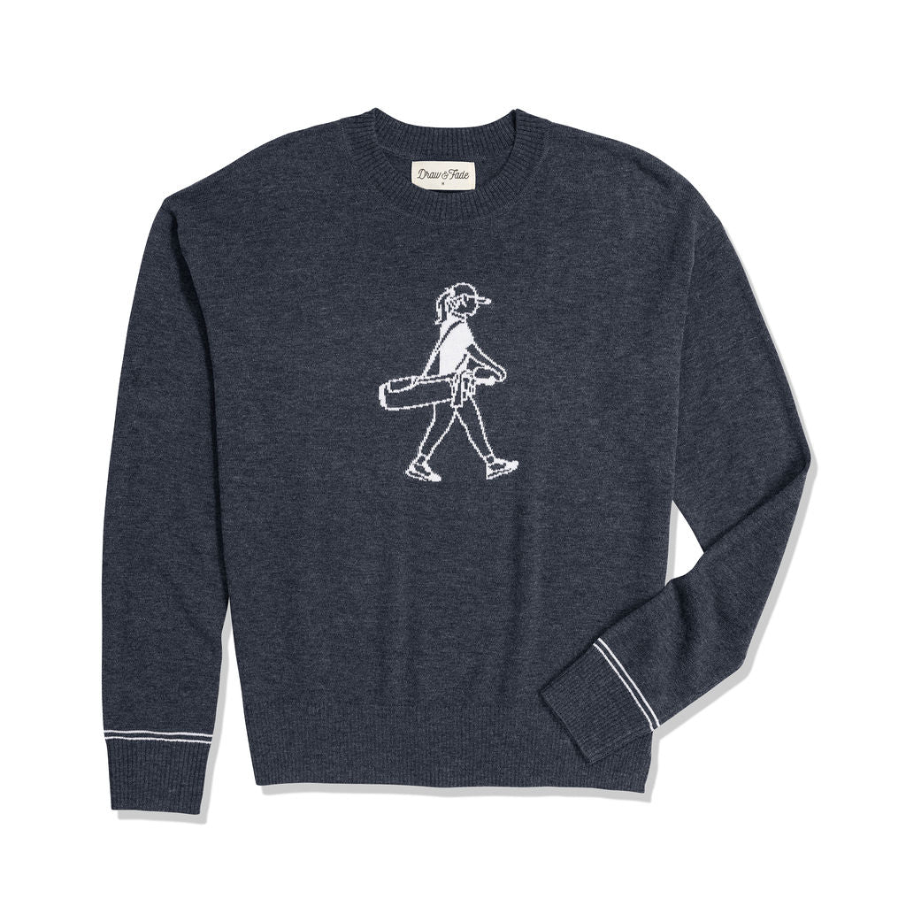 Walking Girl Crewneck – Draw & Fade